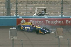 Crash: Alexander Rossi, Herta - Andretti Autosport, Honda (Screenshot)