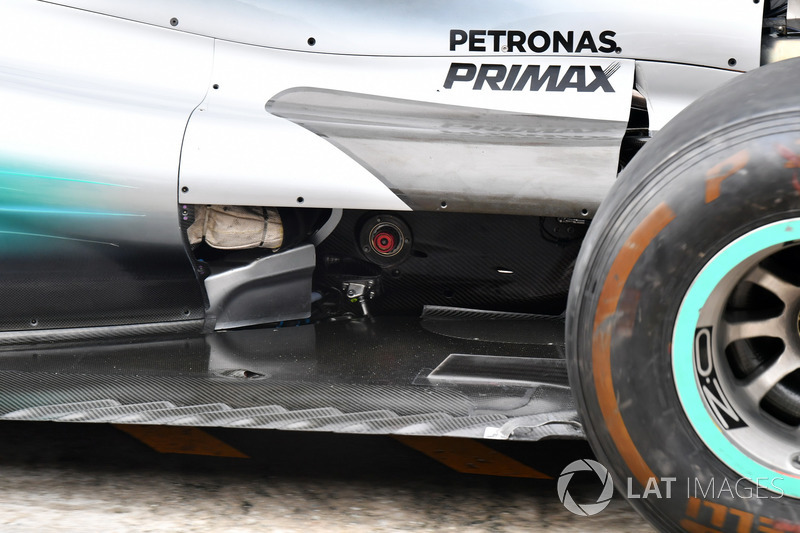 Mercedes F1 W08: Unterboden