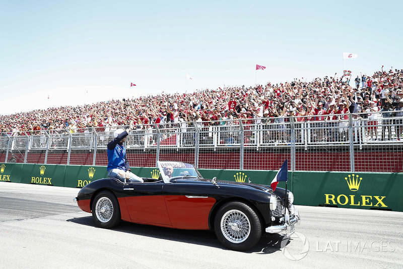 Pierre Gasly, Toro Rosso, en el drivers parade