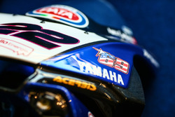 Bike von Alex Lowes, Pata Yamaha, mit Startnummer 69 von Nicky Hayden