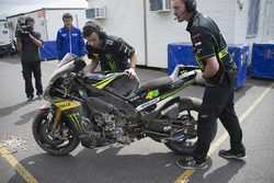 Pol Espargaro, Tech 3 Yamaha bike after the crash