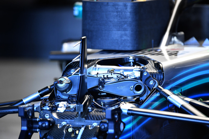 Suspensión delantera del Mercedes-AMG F1 W09
