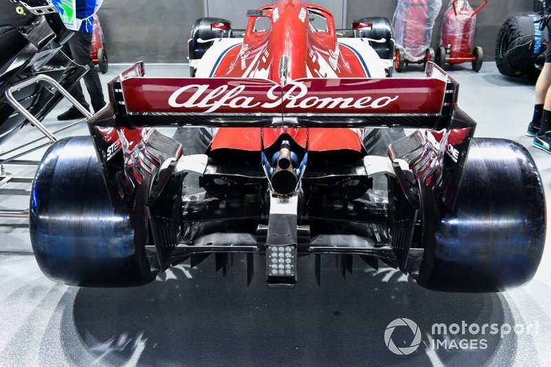 Alfa Romeo Racing C38, dettaglio del posteriore