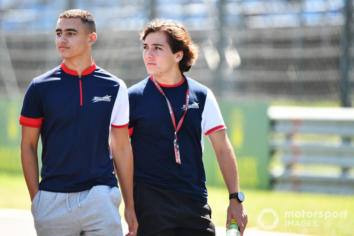 Reshad De Gerus, Charouz Racing System, y Enzo Fittipaldi, Charouz Racing System