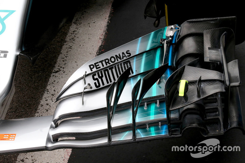 Mercedes AMG F1 W09, la nuova ala anteriore pensata per Sochi