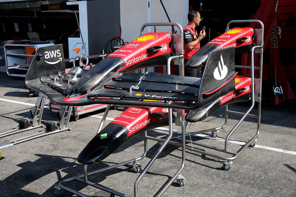 Alerones delanteros del Ferrari F1-75
