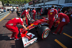 Ferrari SF16-H in the pit lane