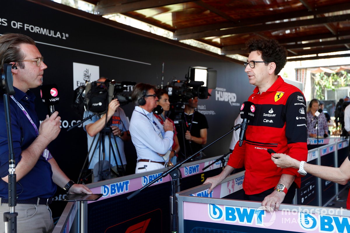 Mattia Binotto en Bakú