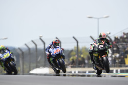 Johann Zarco, Monster Yamaha Tech 3; Maverick Vinales, Yamaha Factory Racing; Valentino Rossi, Yamaha Factory Racing