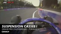 Alex Albon percute le mur en Essais Libres 2