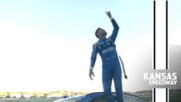 Larson dedicates Kansas win to victims of Hendrick plane crash