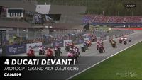 Le départ du Grand Prix d'Autriche, avec l'abandon d'Ocon