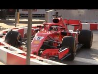 セバスチャン・ベッテル、F1ライブで『SF71H』デモ走行中にクラッシュ