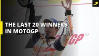 The last 20 winners in MotoGP