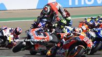 Terjatuh, Lorenzo salahkan Marquez | MotoGP Aragon 2018
