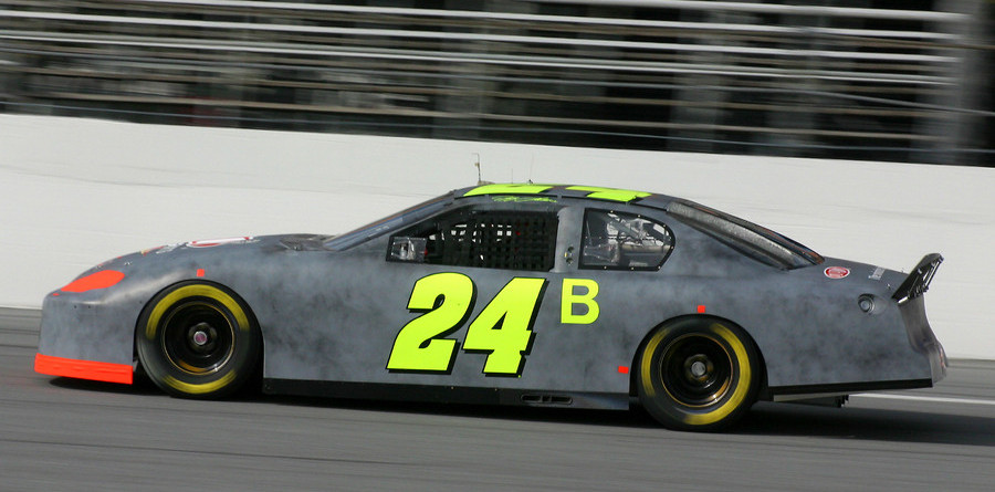 Jeff Gordon out front at Daytona testing Jeff Gordon out front at Daytona testing