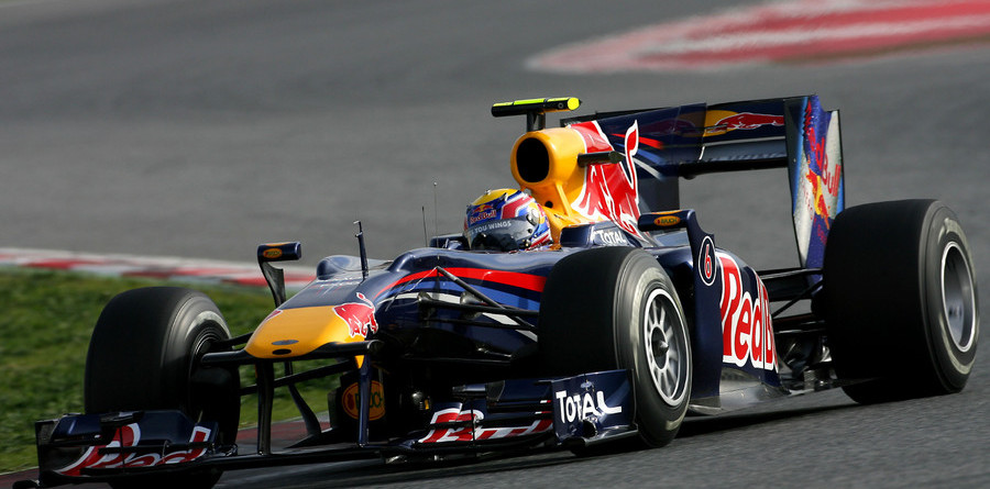 Webber flies on first day of Barcelona test Webber flies on first day of Barcelona test