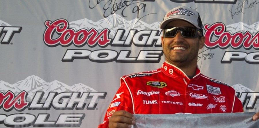 Montoya claims the pole in California Montoya claims the pole in California