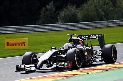 Just Sutil's car not fail on Sauber free practice for the Belgian GP