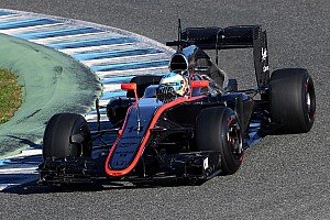 New McLaren-Honda chassis and power unit running together for the first time at Jerez