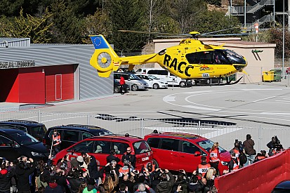 Alonso trasladado en helicóptero a un hospital de Barcelona