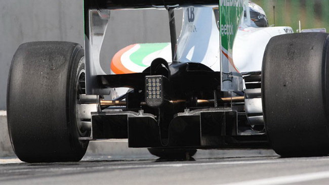 La Force India rinuncia agli scarichi soffianti