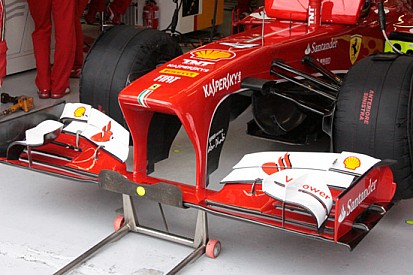 Ferrari, nuovi piloni del muso con due soluzioni