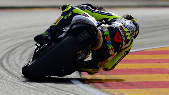 Giornata molto travagliata per Valentino Rossi