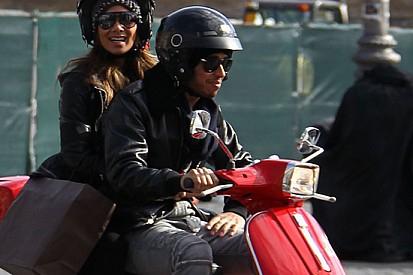 Hamilton con Nicole a Roma per San Valentino
