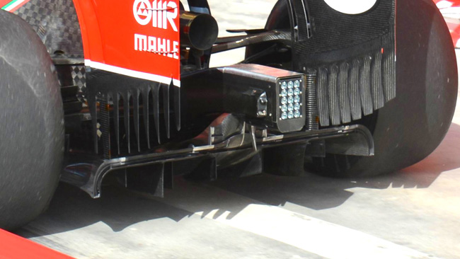 Ferrari: promosso il diffusore posteriore modificato
