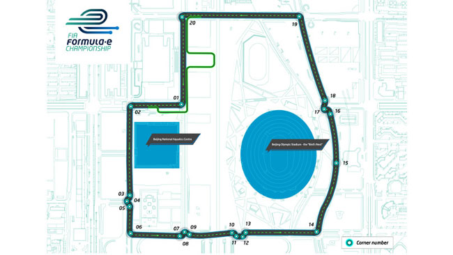Ecco il circuito cittadino di Pechino per la Formula E