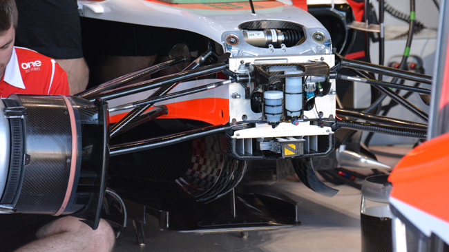 Marussia con il terzo elemento a vista