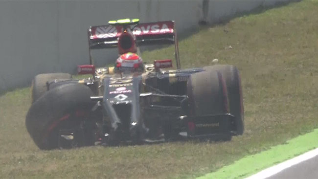 Barcellona, Q1: Maldonado sbatte ed è eliminato