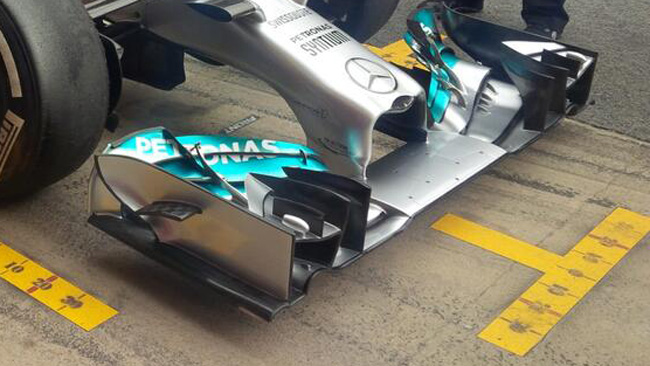 Mercedes: si spostano le zavorre sulla W05 Hybrid