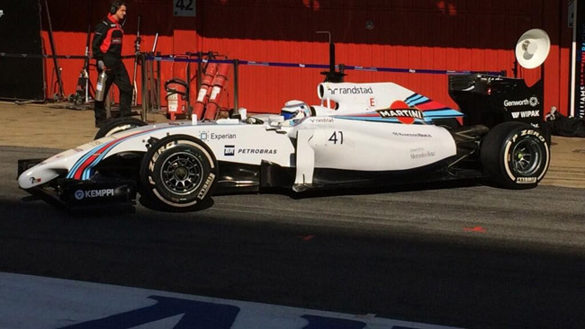 Susie Wolff prende confidenza con la Williams FW36