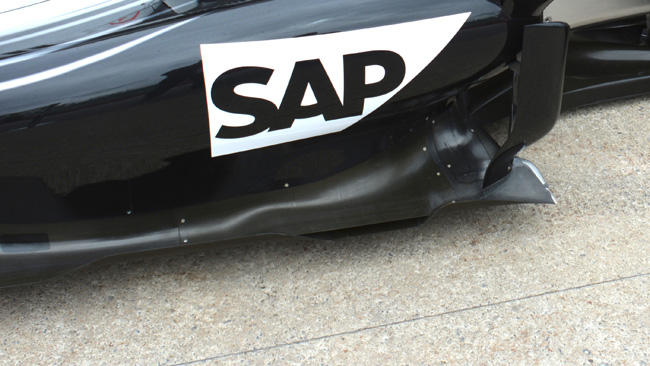 Sfiato d'aria calda modificato sulla McLaren