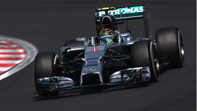 Rosberg in pole in Ungheria, mentre brucia Hamilton