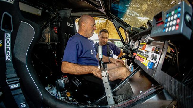 Miki Biasion al Rally del Marocco con Tecnosport