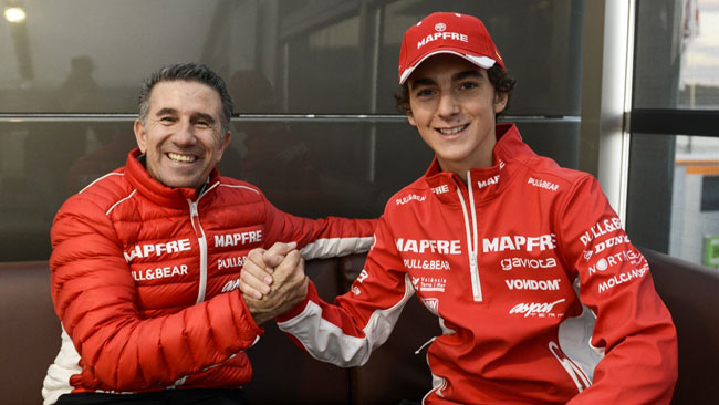 Pecco Bagnaia terzo pilota Aspar in Moto3 nel 2015