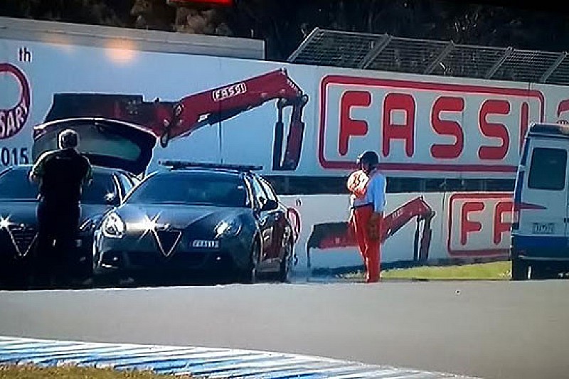 Brutto incidente per Salom, Qualifiche interrotte