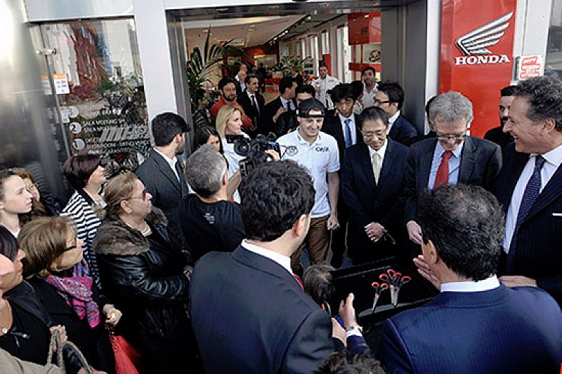 Miller ha inaugurato la nuova Honda Palace Roma