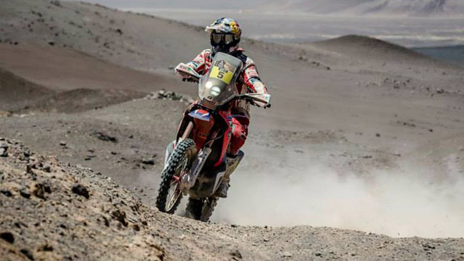 Dakar, Moto, Tappa 9: Rodrigues nella riscossa Honda