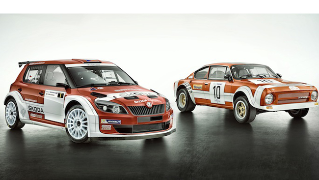 Una Fabia S2000 in livrea retrò per Jan Kopecký