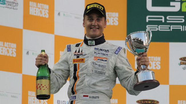 Coletti si gode il successo di gara 2 a Yas Marina