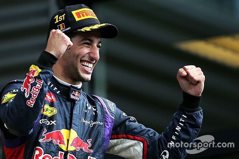 Ricciardo, vainqueur à Spa en 2014 avec des réglages Monza!