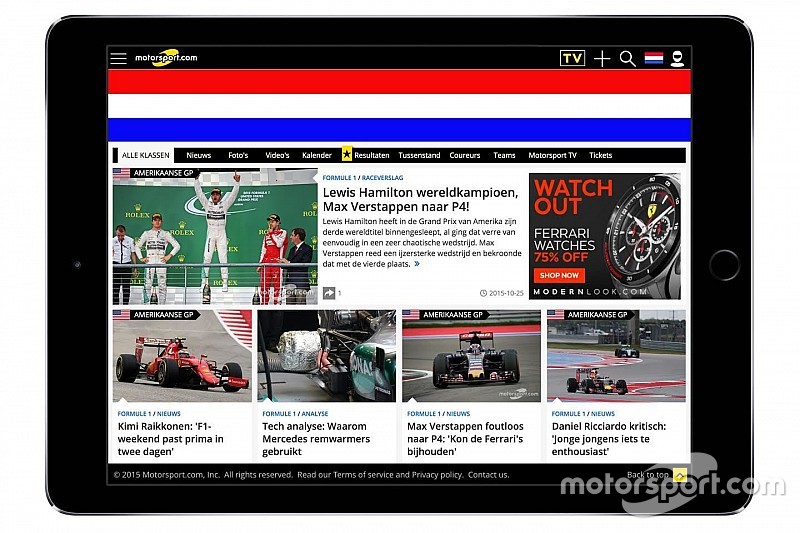 Motorsport.com abre su versión en holandés