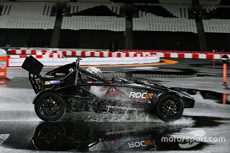 Vettel verslaat Kristensen in Race of Champions