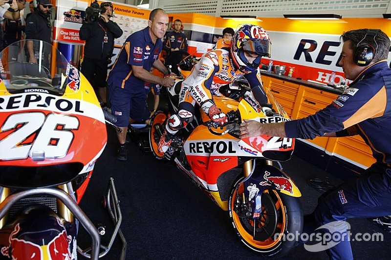 Pedrosa presume avances en la electrónica de Honda
