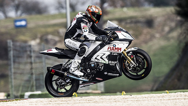 Althea BMW ha provato la forcella 2016 a Vallelunga