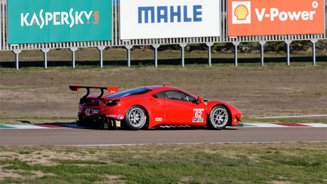 La 488 GTE di Fisico e Vilander è arrivata a Daytona